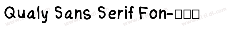 Qualy Sans Serif Fon字体转换